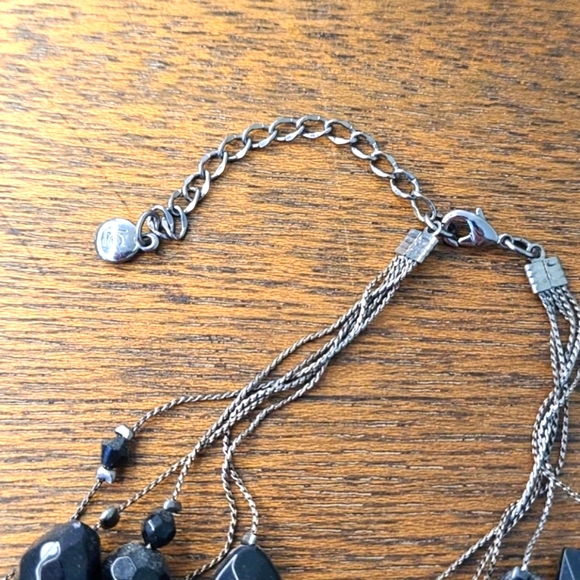 LC Lauren Conrad Black Beaded 5 Strand Necklace - Picture 3 of 3
